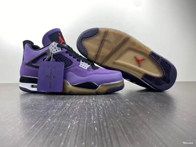 Rep TBK 4 Family) Jordan Retro Scott Travis 766296 Purple (Friends and LN4 0618